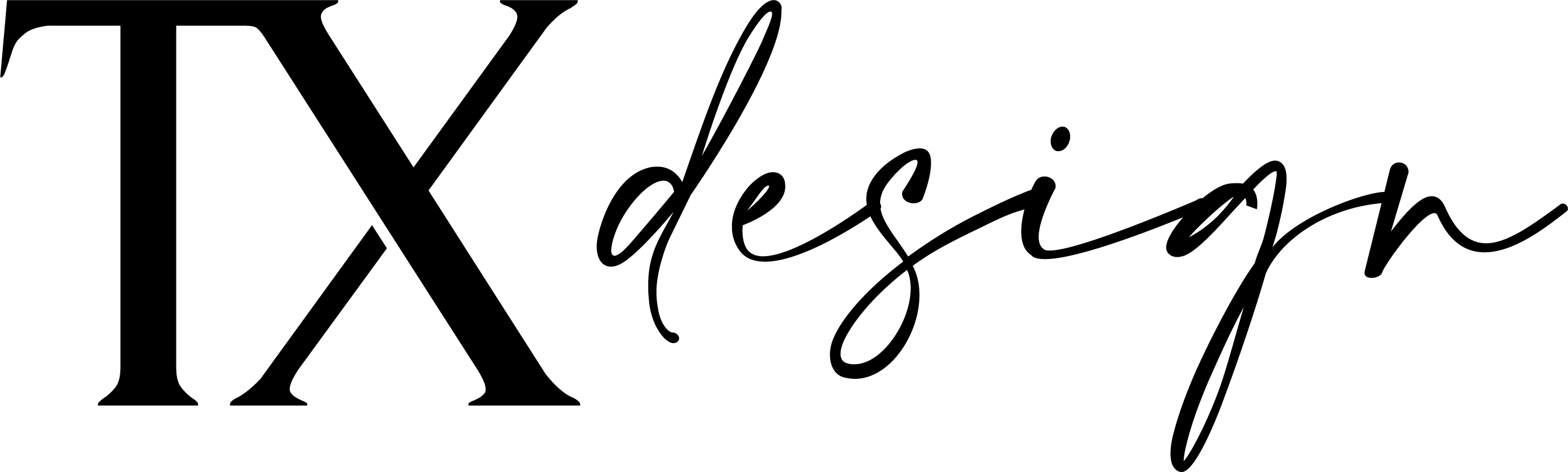 Logo TX design Goirle Zwart