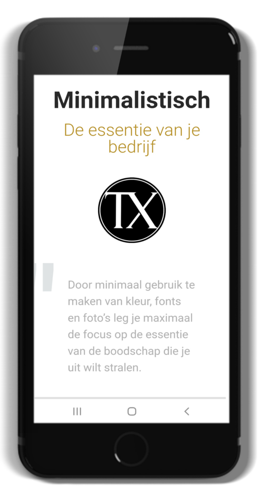 Iphone met website TX design
